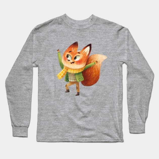 Fox Long Sleeve T-Shirt by Geeksarecool